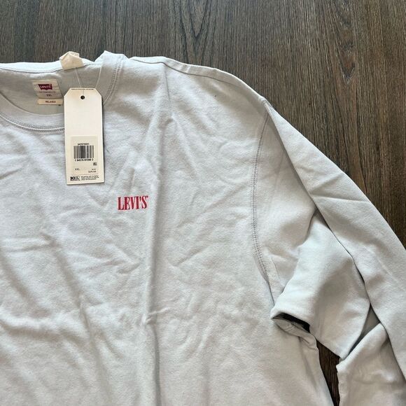 NWT Levi’s Relaxed 100% Cotton Long Sleeve Sweatshirt Size XXL - Picture 2 of 8